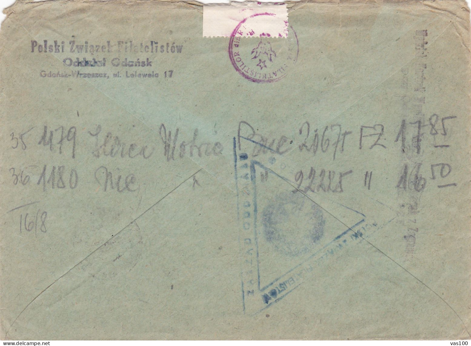 HISTORICAL DOCUMENTS  REGISTRED COVERS NICE FRANCHINK 1964  POLAD TO ROMANIA - Briefe U. Dokumente