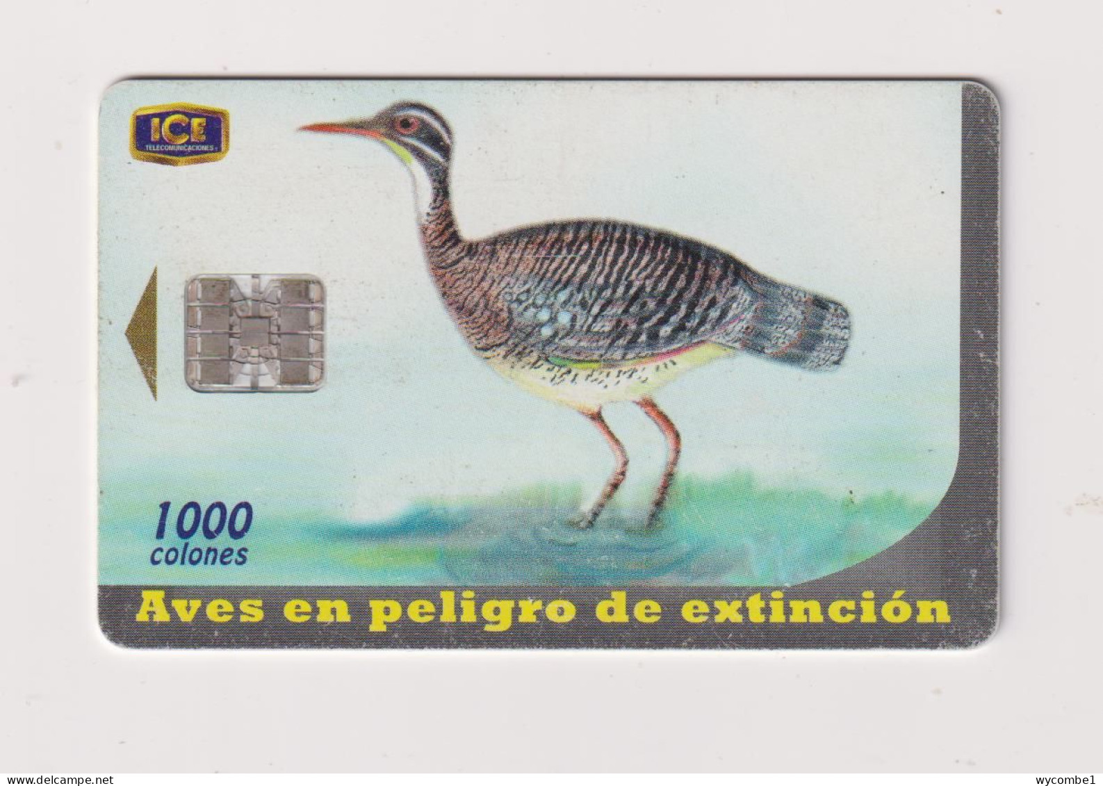 COSTA RICA -   Bird Sunbittern Chip Phonecard