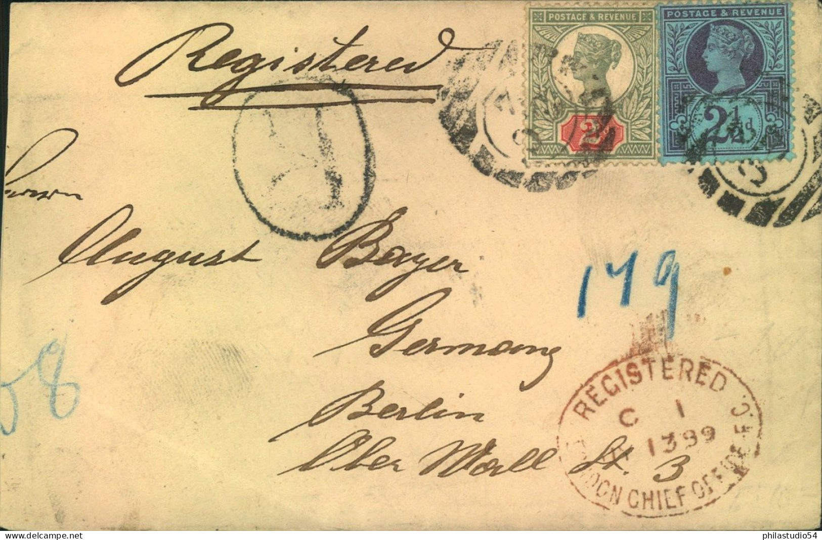 1900, Registered Letter To Berlin - Storia Postale