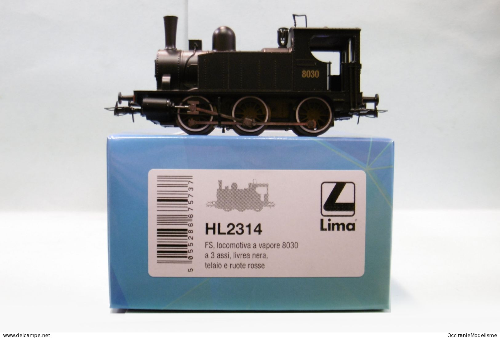 Lima - Locomotive à Vapeur 030 8030 FS Noir ép. III Réf. HL2314 Neuf HO 1/87 - Locomotives