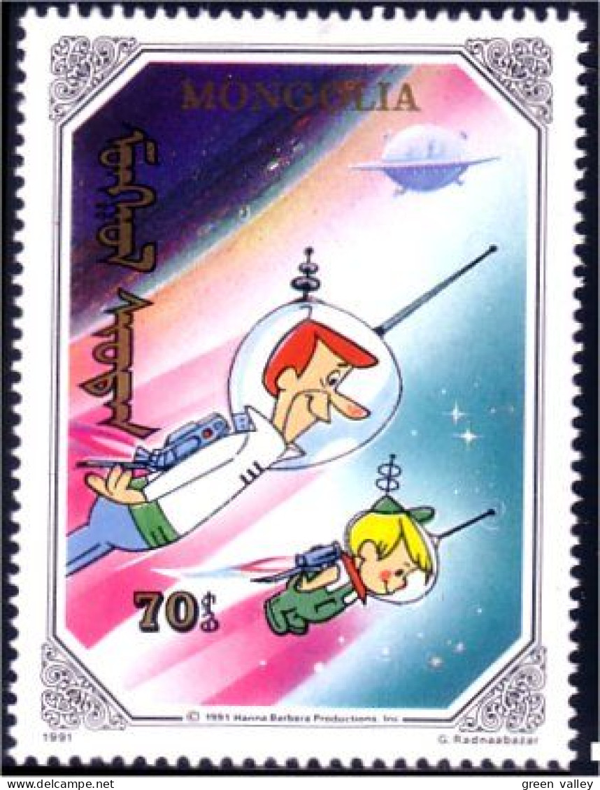 620 Mongolie Jetsons Volants Flying MNH ** Neuf SC (MNG-51c) - Estados Unidos