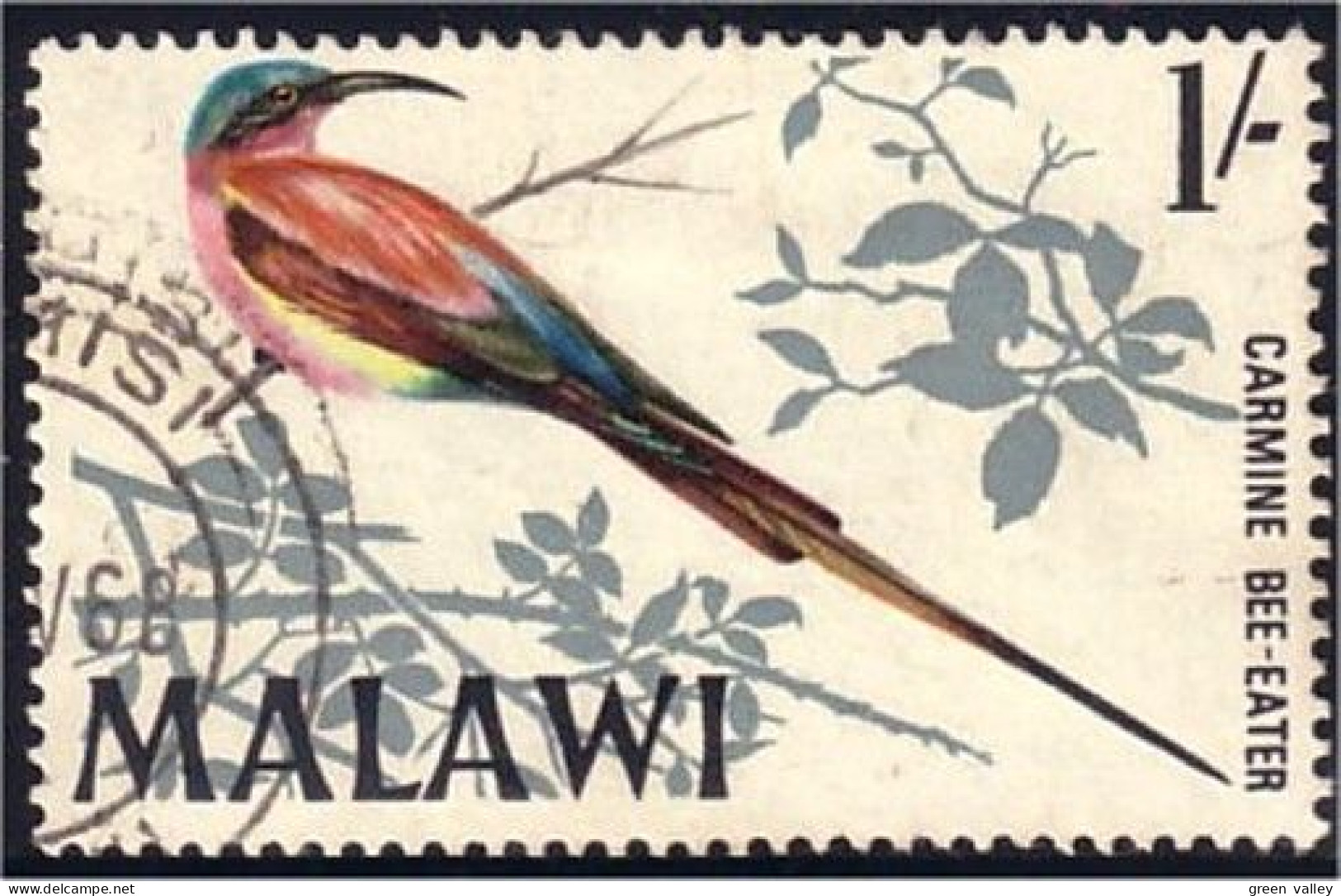 652 Malawi Bird Oiseau Biene Mangeur D'abeilles Bee Eater (MWI-22) - Bienen