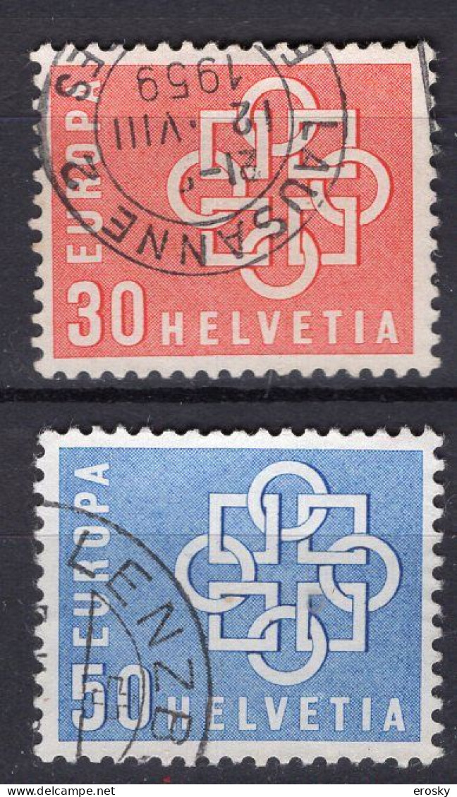 T2071- SUISSE SWITZERLAND Yv N°630/31 - Used Stamps