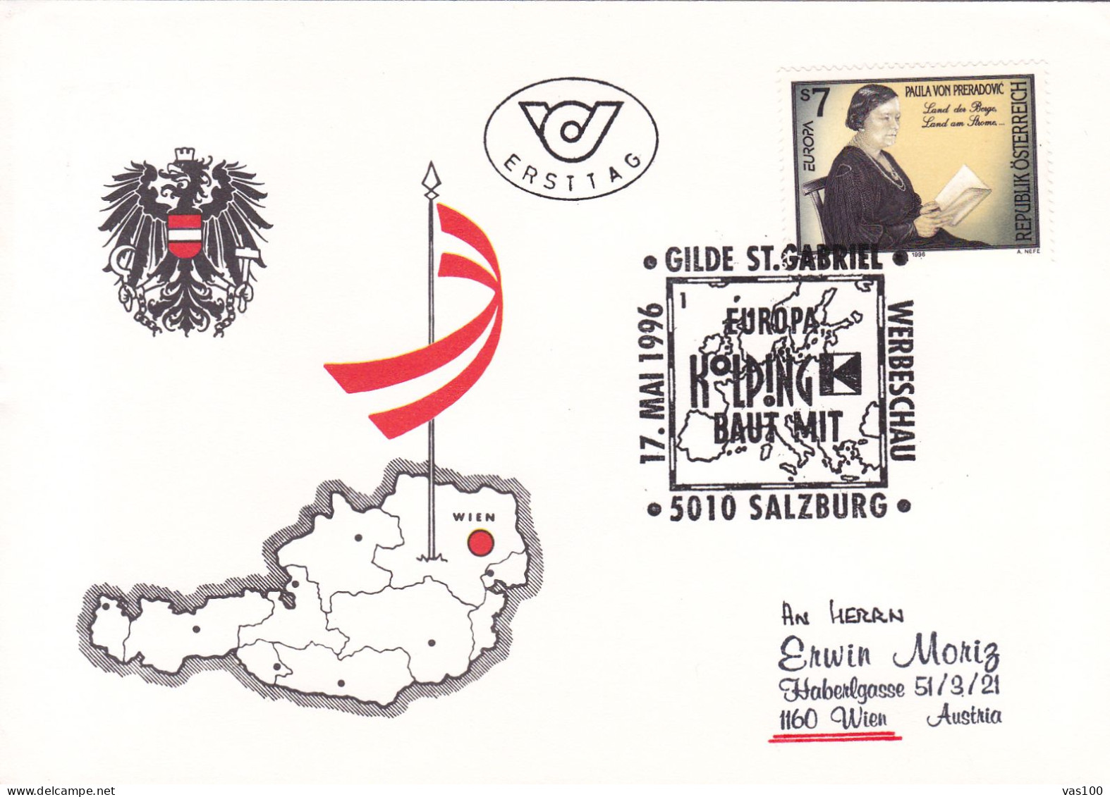 Austria / Oesterreich 1996 Europa Cept FDC - 1996