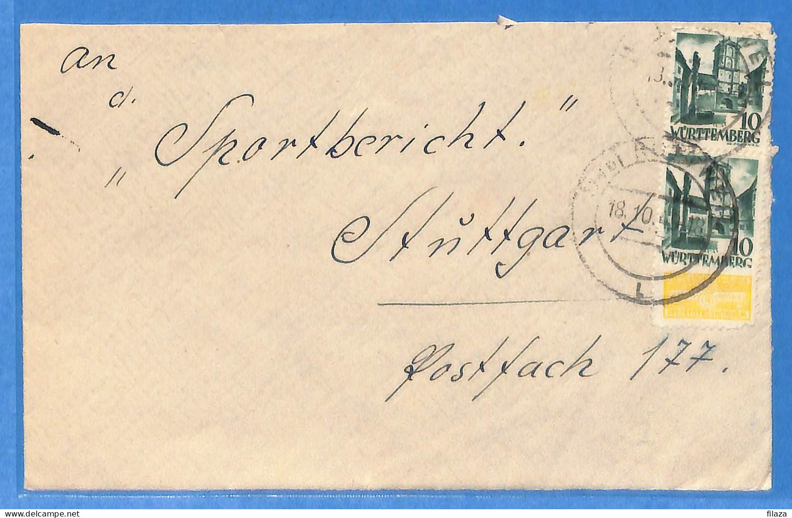 Allemagne Zone Française 1949 - Lettre De Rottweil - G30816 - Other & Unclassified