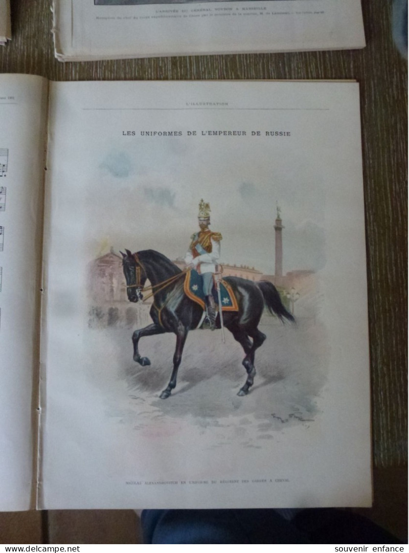 L'Illustration Septembre 1901 Impératrice Alexandra Féodorovna Duchesse Anastasie Uniformes De L'Empereur De Russie Ména - L'Illustration