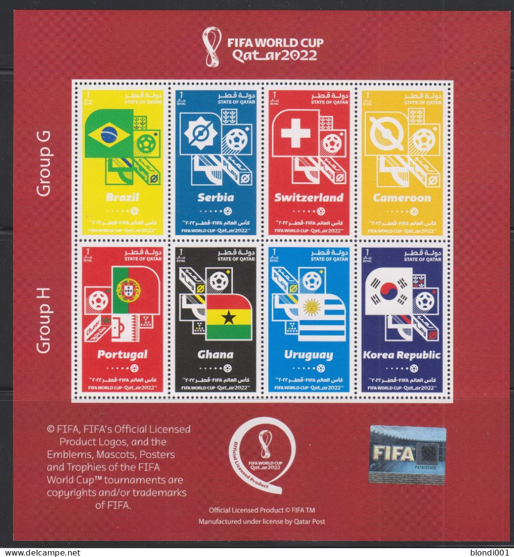 Soccer World Cup 2022 - Football - QATAR - Sheet MNH Group G-H - 2022 – Qatar