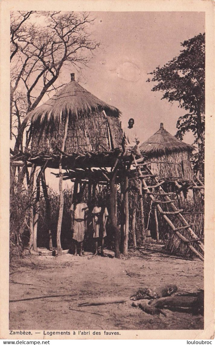 ZAMBEZE LOGEMENTS A L'ABRI DES FAUVES  - Zambia