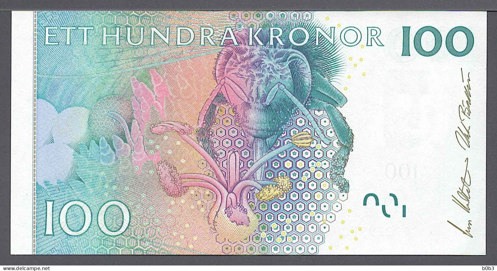 Sweden Svezia Suède Schweden 2001 4 x 100 Kronor aUNC+/-UNC Consecutive Numbers Pick 65a