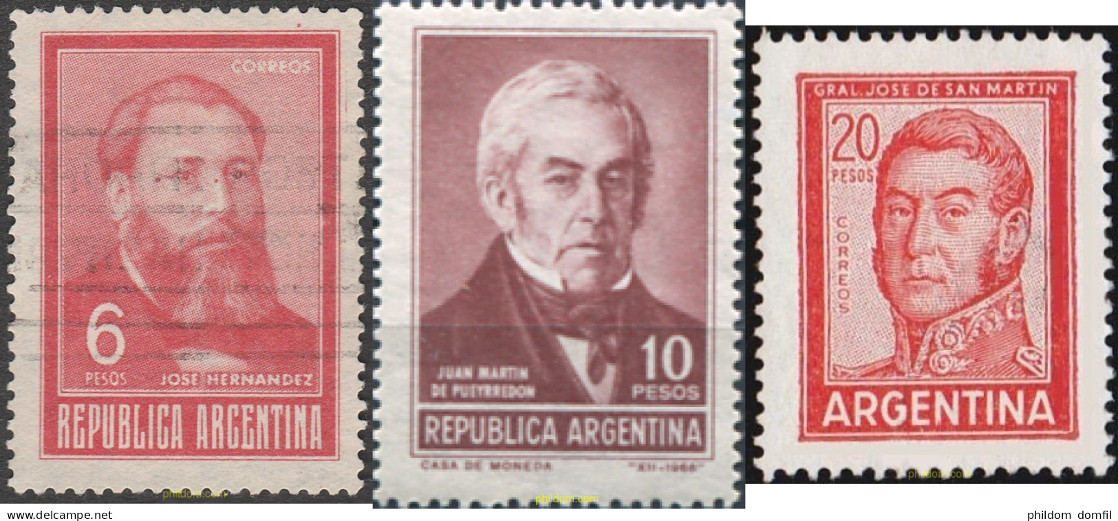 727204 MNH ARGENTINA 1966 PERSONALIDAD - Neufs