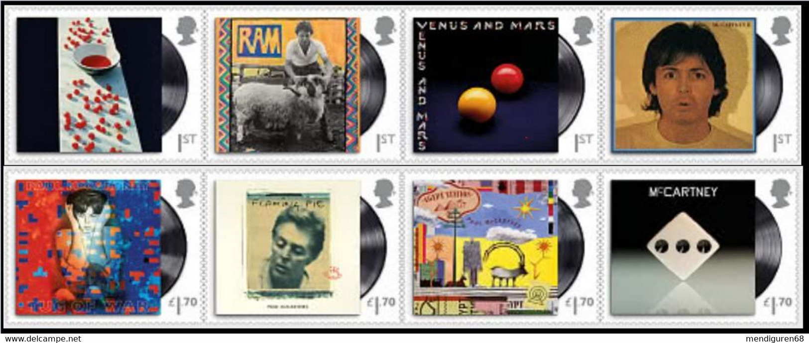 GROSSBRITANNIEN GRANDE BRETAGNE GB 2021 MUSIC GIANTS V PAUL MCCARTNEY SET 8V MNH SG 4517-24 MI 4767-74 YT 5181-88 SC 410 - Nuevos