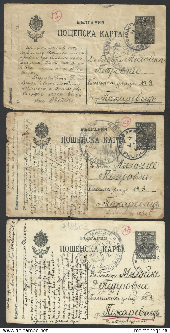 Bulgaria - Ww1 - Set Of 9 Postal Cards   (see Sales Conditions)10079 - Briefe U. Dokumente