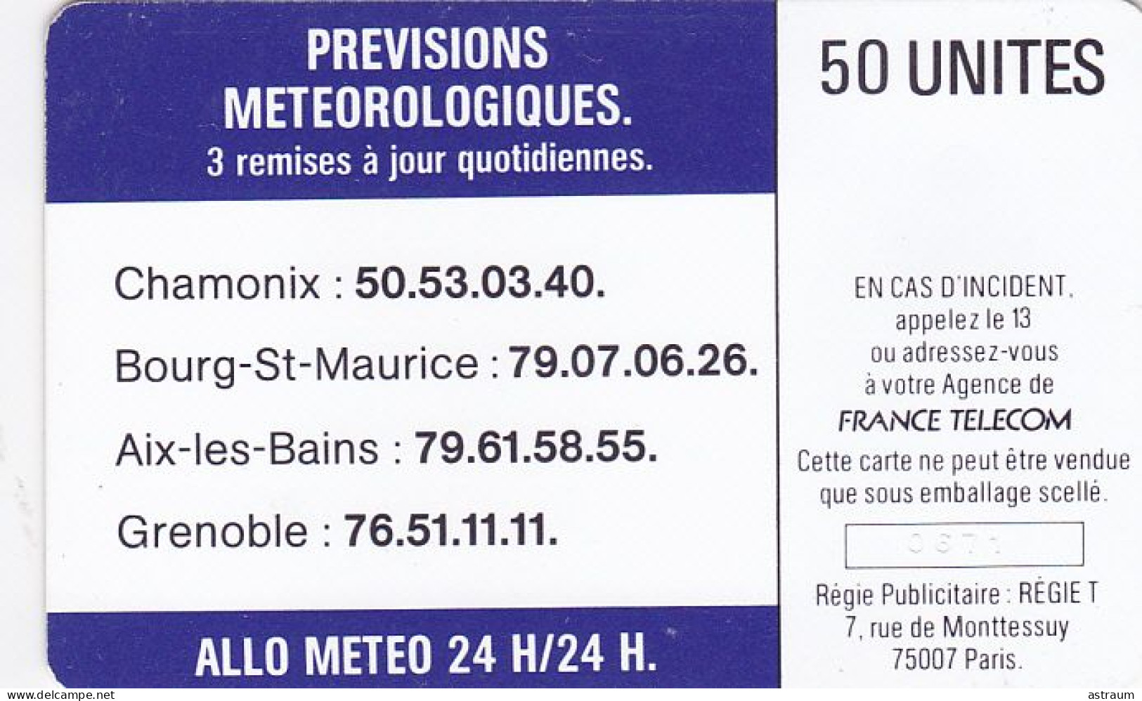 Telecarte Publique F25 LUXE - Allo Le Ciel - So2 - 58000 Ex - 50 Un - 1988 - 1988