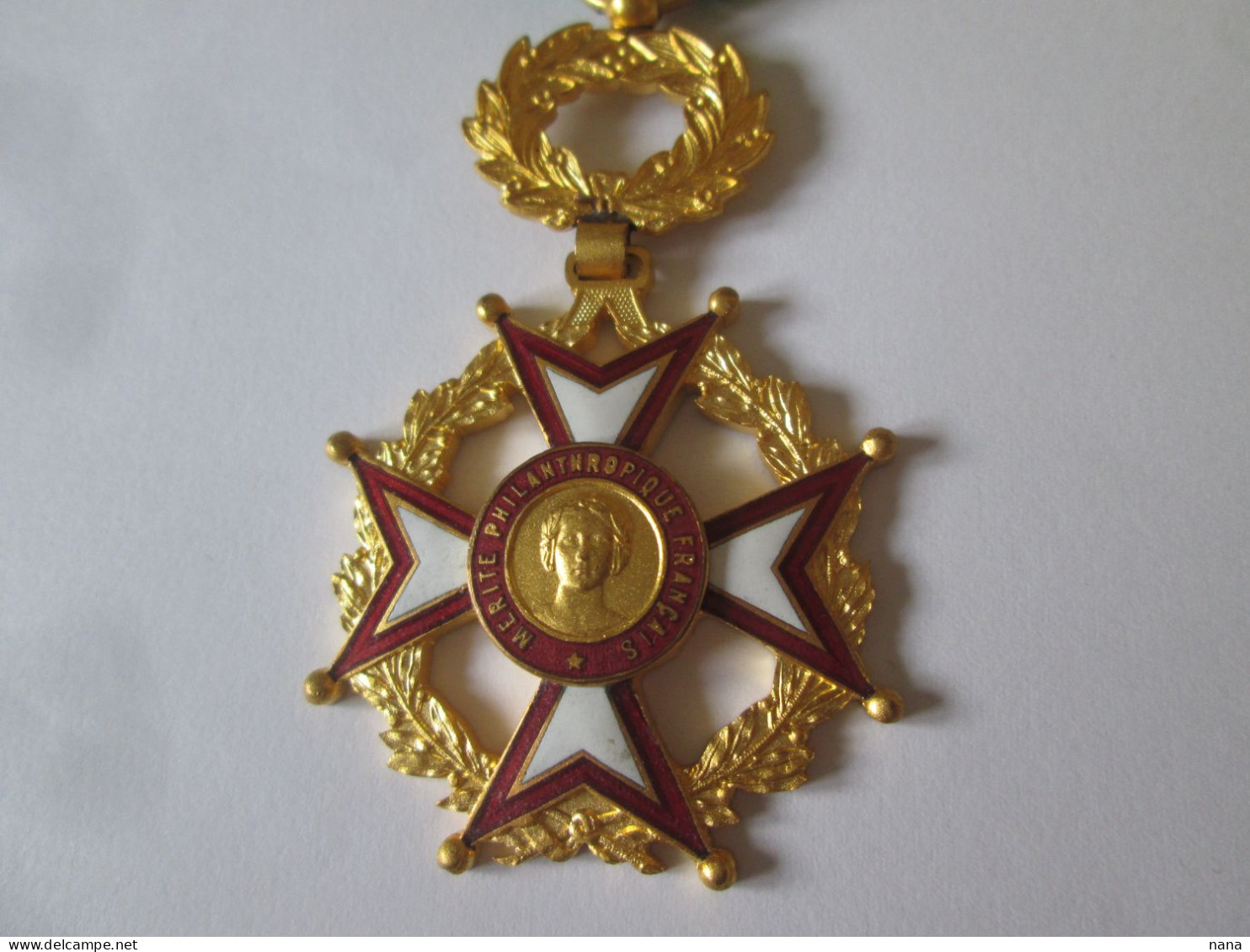 Ordre Du Merite Philanthropique Francais Au Grade D'officier/French Order Of Philanthropic Merit At The Rank Of Officer - France