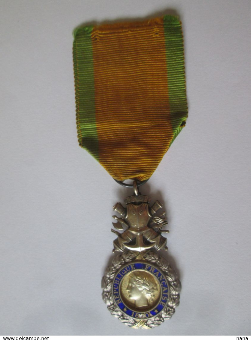 France Medaille:Valeur Et Discipline 1870 Avec Ruban Vers 1920/France Medal:Value & Discipline 1870 With Ribbon Ab.1920 - France