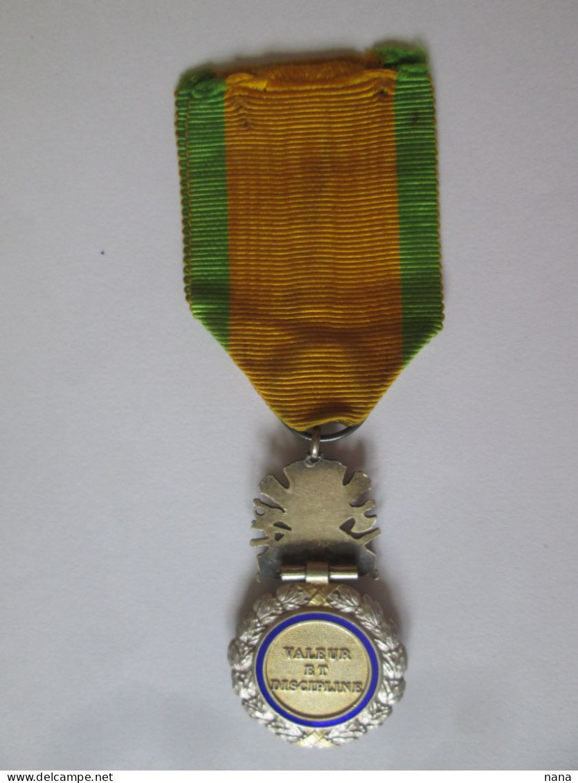 France Medaille:Valeur Et Discipline 1870 Avec Ruban Vers 1920/France Medal:Value & Discipline 1870 With Ribbon Ab.1920 - France