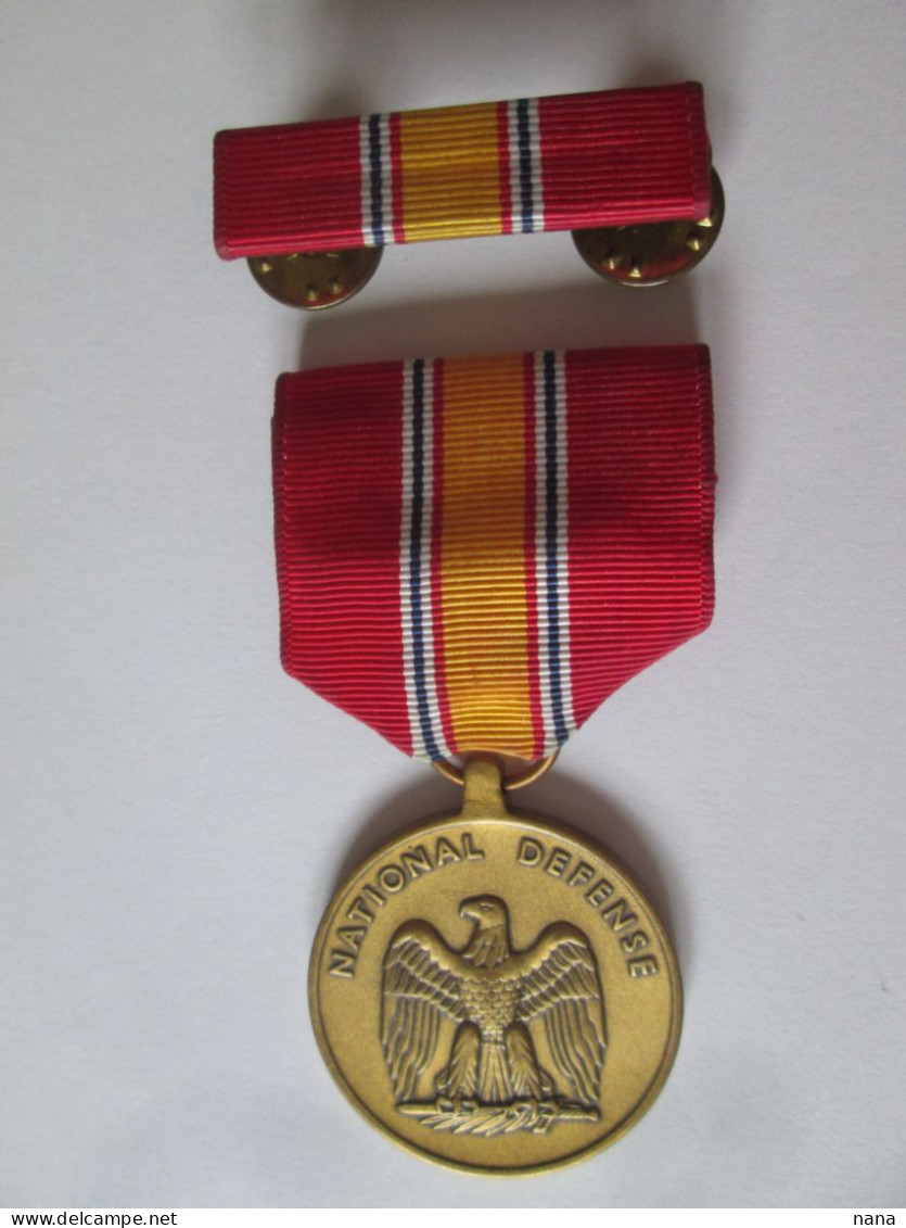 Etats-Unis Medaille:Defense Nationale Avec Ruban 1953/USA Medal:National Defense With Ribbon 1953 - USA