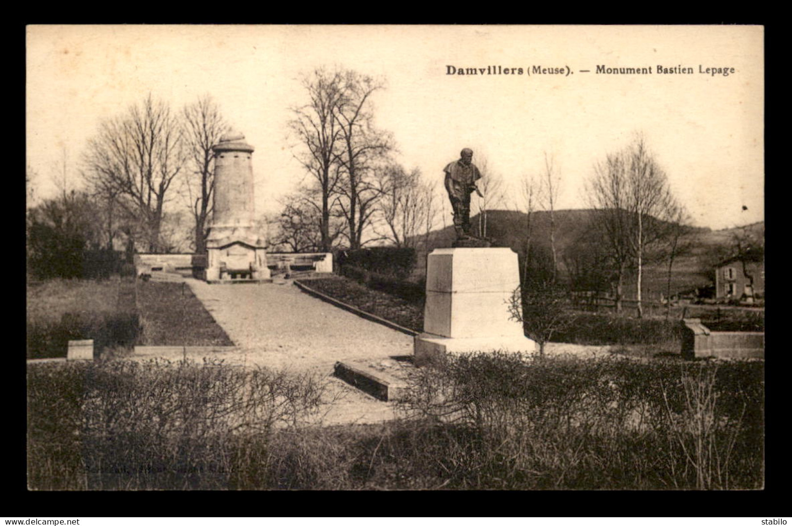 55 - DAMVILLERS - MONUMENT BASTIEN-LEPAGE - EDITEUR ILLISIBLE - Damvillers