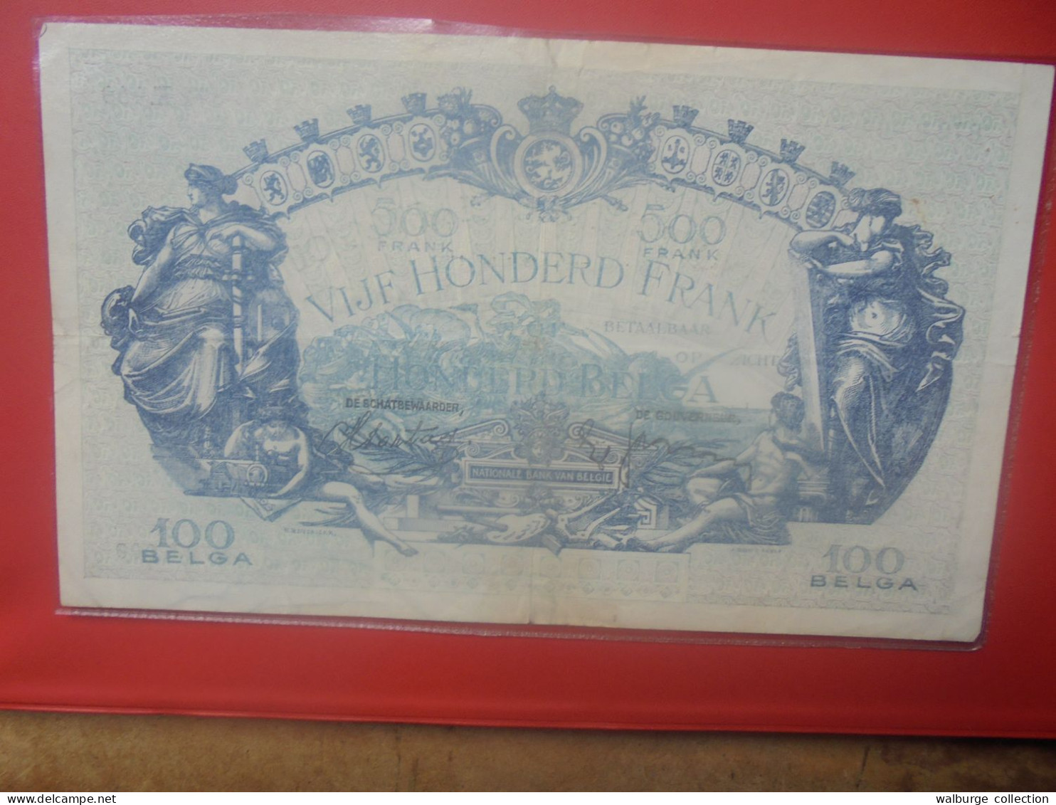 BELGIQUE 500 Francs 1939 Circuler COTES:20-40-100 EURO (B.33) - 500 Frank-100 Belgas