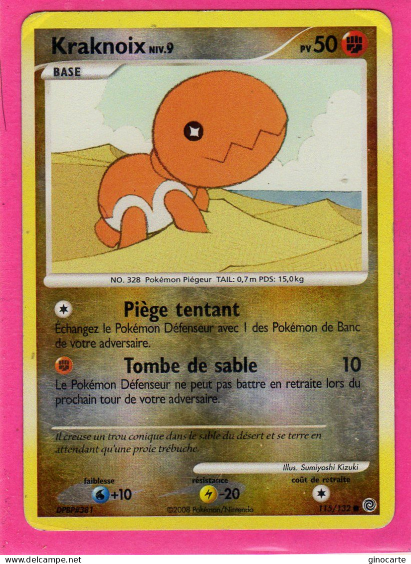 Carte Pokemon 2008 Diamant Et Perle Merveilles Secretes 115/132 Kracknoix 50pv Brillante Bon Etat - Diamant & Perle