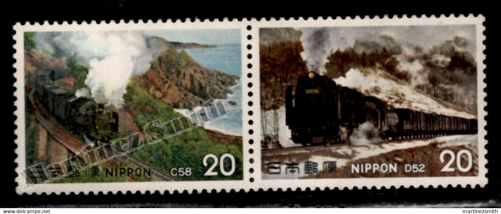 Japon - Japan 1975 Yvert 1144-45, Steam Engines, Locomotives, Trains (II) - MNH - Neufs