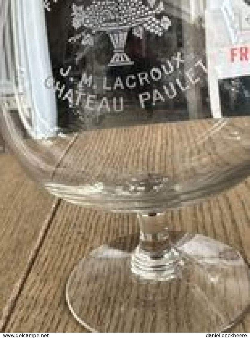 Chateau Paulet Glas Verre Glass Fine Champagne L. M. Lacroix - Alcools