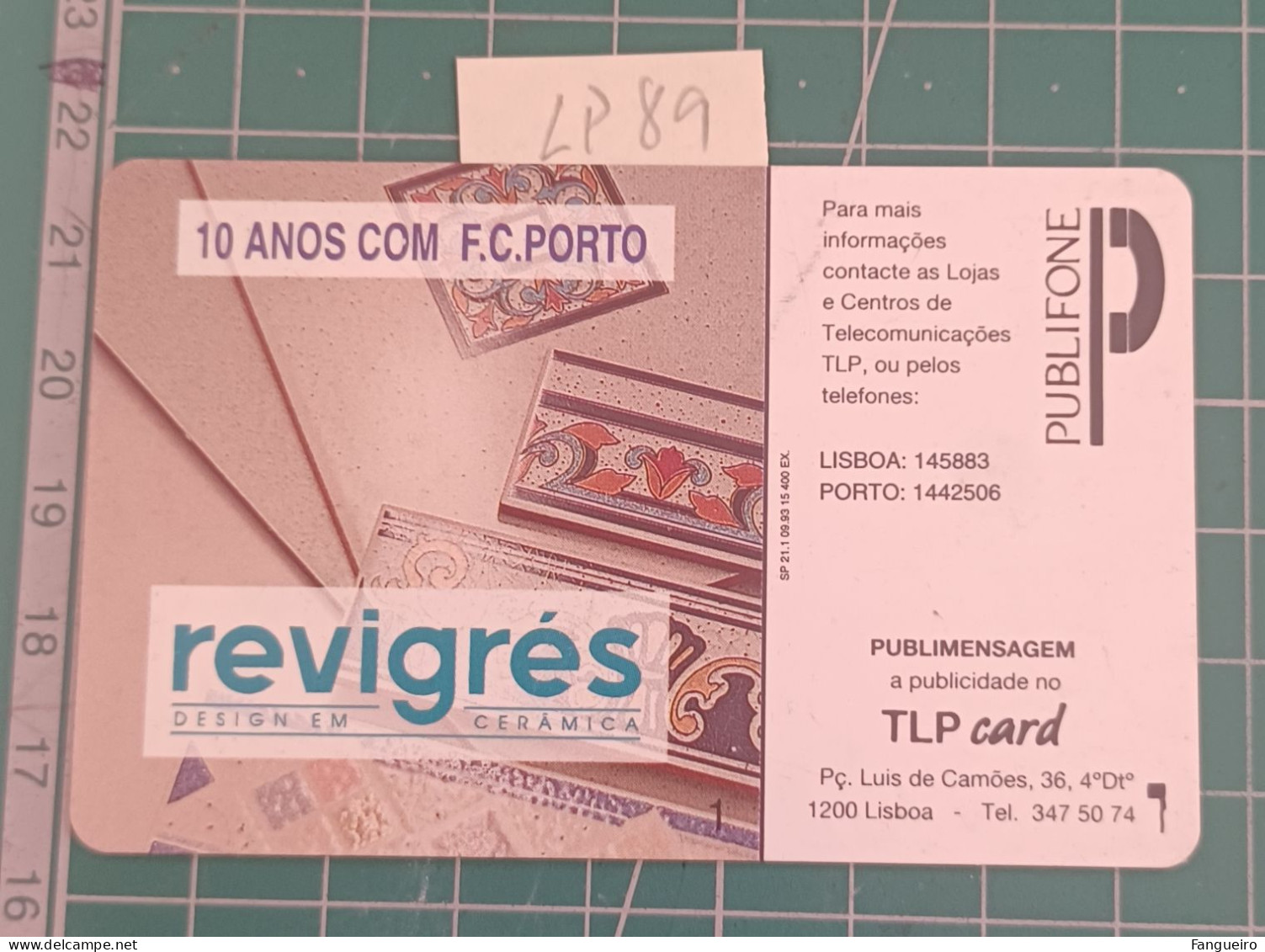 PORTUGAL PHONECARD USED LP89 FC PORTO FOOTBALL - Portugal