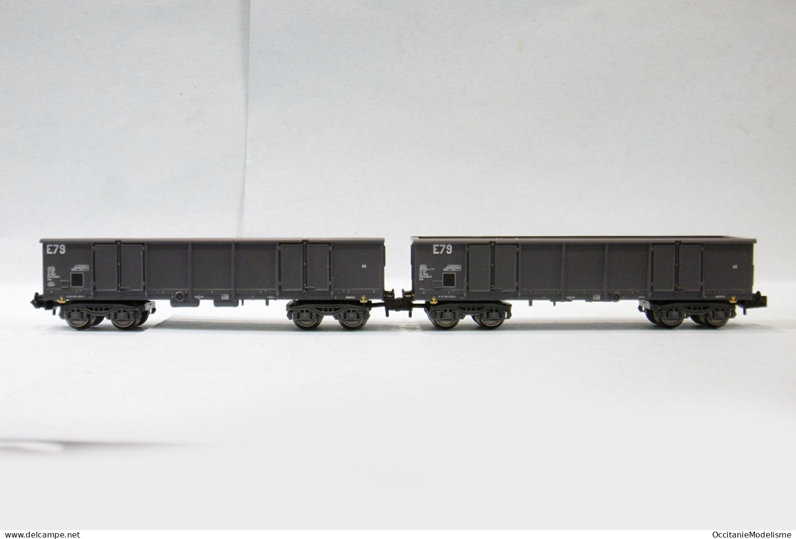 Arnold - 2 WAGONS TOMBEREAUX Eaos Gris SNCF ép. IV Réf. HN6535 Neuf NBO N 1/160 - Goods Waggons (wagons)