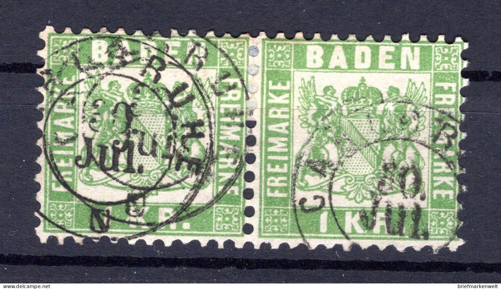 Baden 23 Als PAAR Gest. 28EUR (T7327 - Sonstige & Ohne Zuordnung