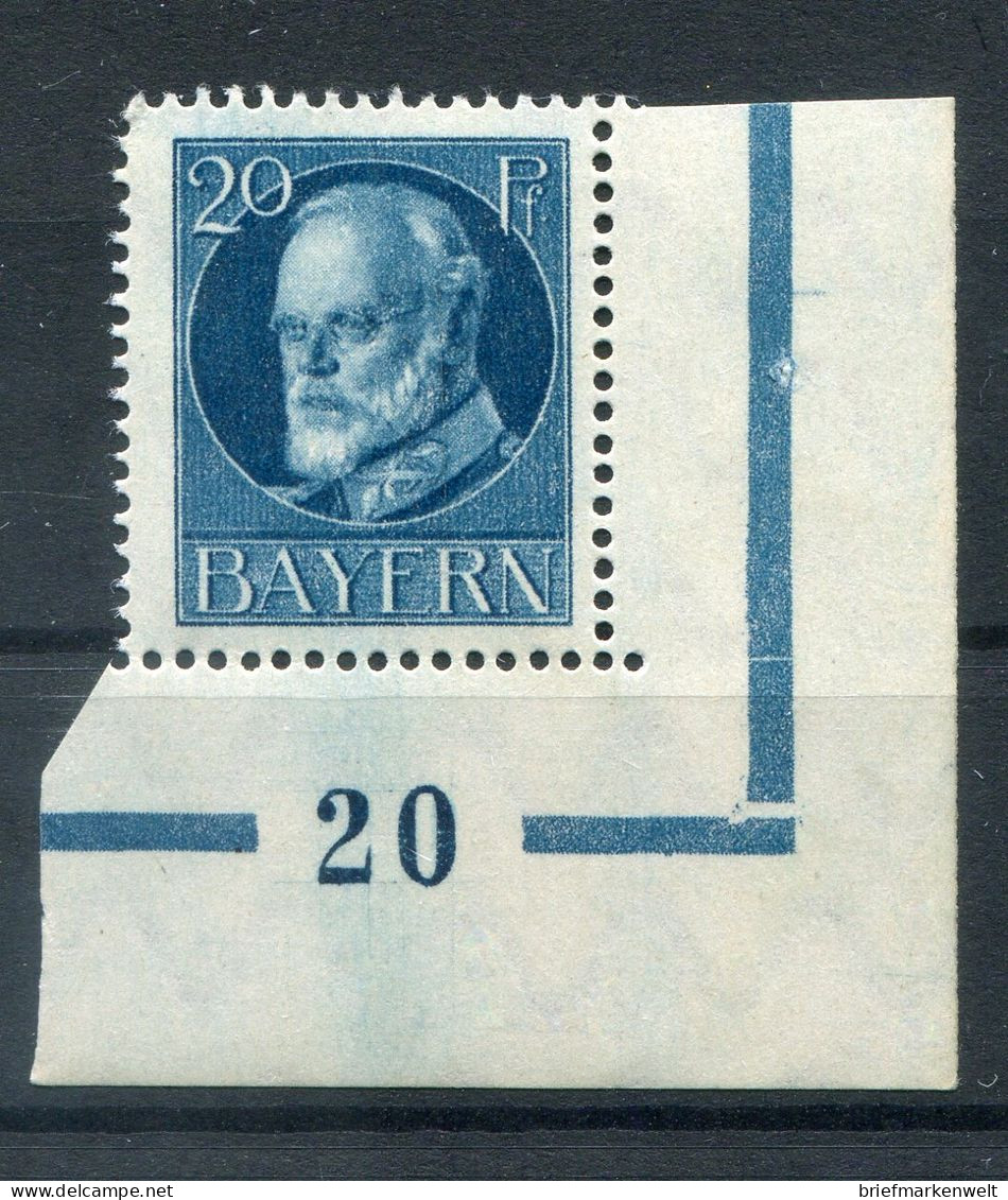 Bayern PLATTENNUMMER 20 Auf  97 Tadellos ** MNH POSTFRISCH (78680 - Sonstige & Ohne Zuordnung