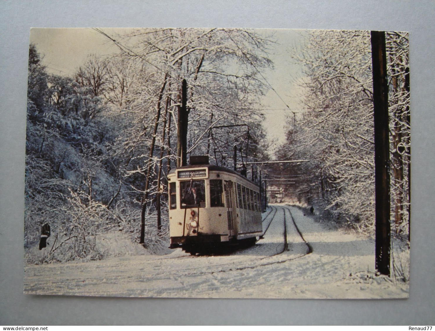 Hiver à Mariemont - Tram - Tramway - Ligne 30 - Morlanwelz