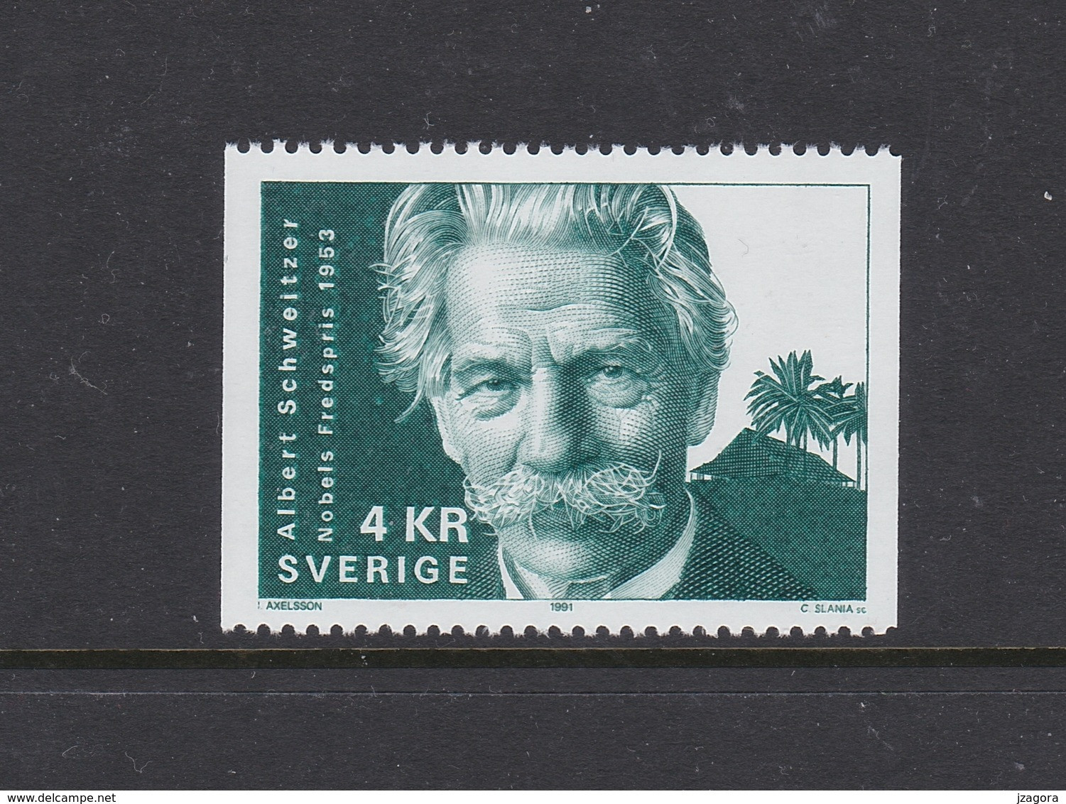 PRIX NOBEL PRICE NOBELPREIS PAIX FRIEDEN PEACE 1953  SCHWEITZER  SWEDEN SUEDE SCHWEDEN 1991 MNH MI 1697 SLANIA - Albert Schweitzer