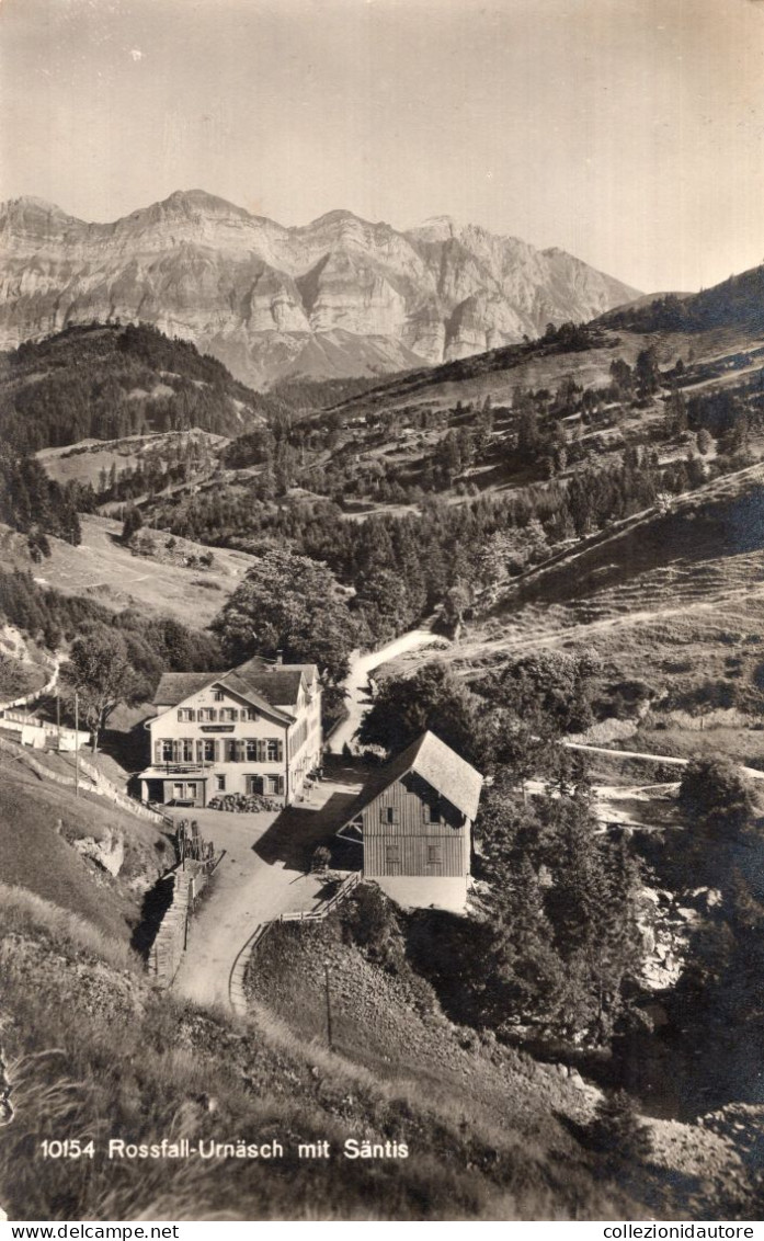 ROSSFALL-URNÄSCH MIT SÄNTIS - CARTOLINA FP SPEDITA NEL 1923 - Appenzell