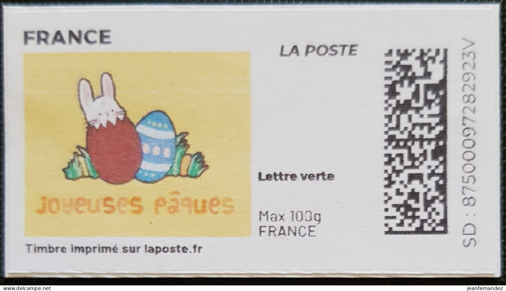 France > Personnalisés Pâques - Printable Stamps (Montimbrenligne)