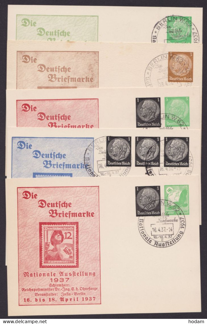 PP122 C116, 127 C55, "KdF-Werbeschau Berlin", O, 1940, Beide Karte SSt. - Private Postal Stationery