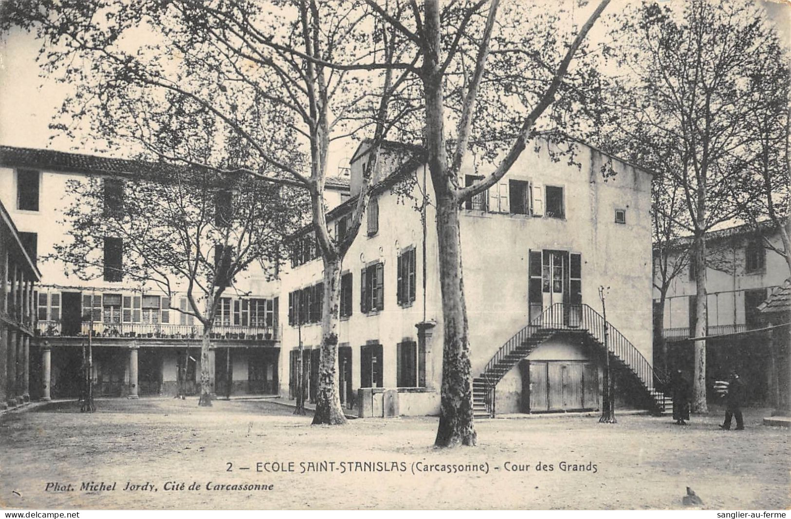 CPA 11 CARCASONNE / ECOLE SAINT STANISLAS / COUR DES GRANDS - Carcassonne