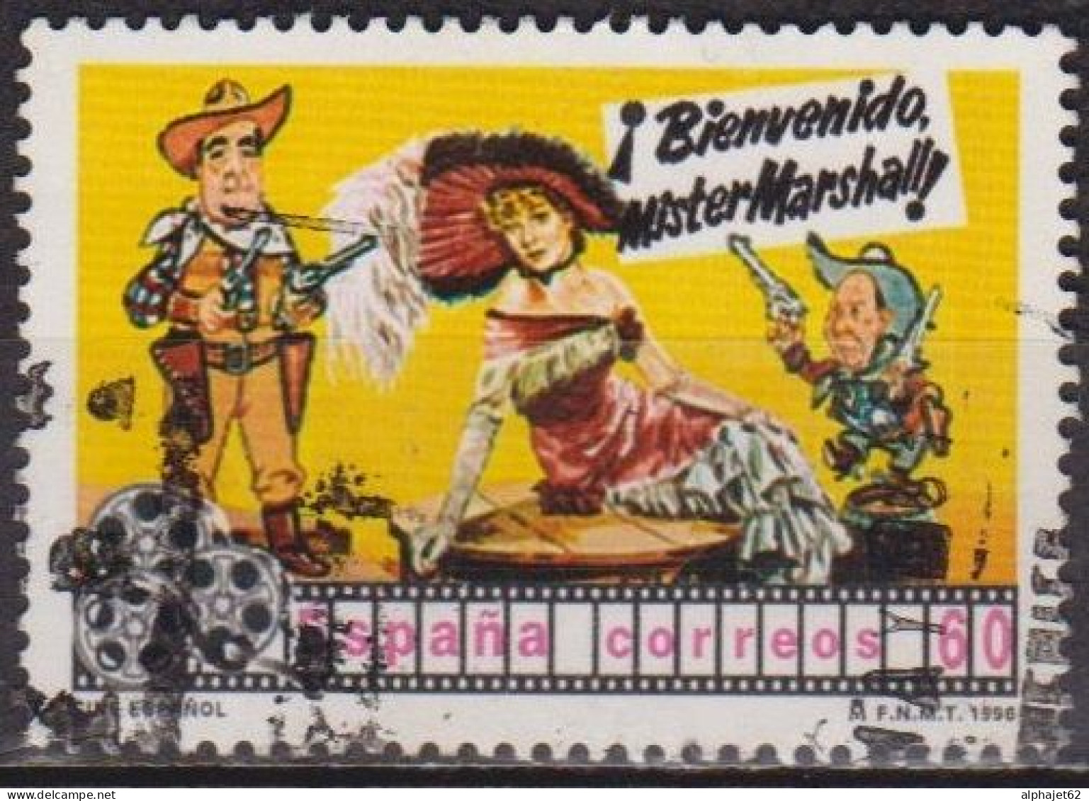 Cinéma - ESPAGNE - Film, Western - N° 2992 - 1996 - Used Stamps