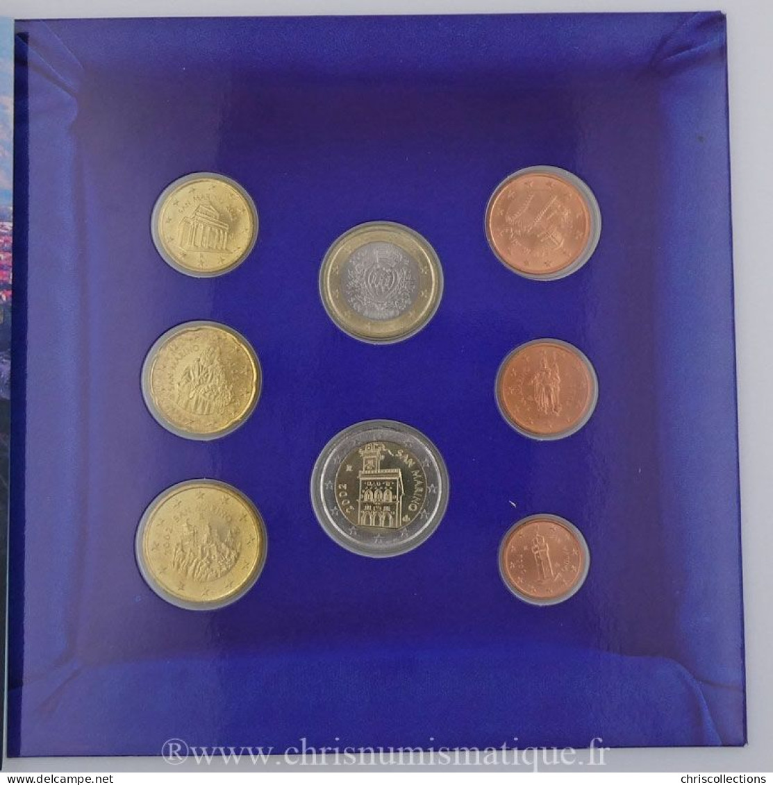 Euro , Saint Marin, Coffret Brillant Universel 2002 - San Marino