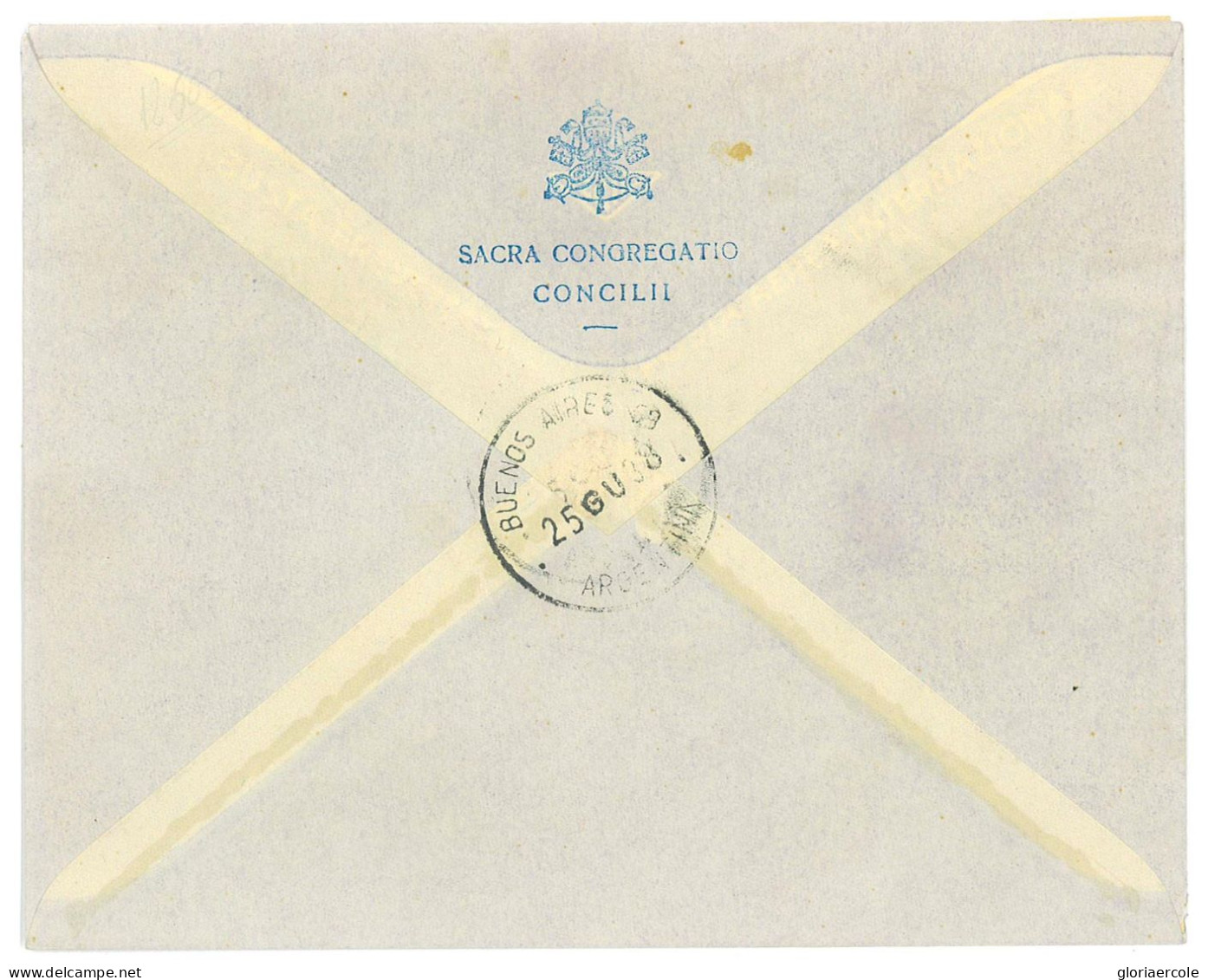 P2741 - VATICANO PA 1/8 22.6.1938 SU BUSTA FDC INDIRIZZATA AL CARDINALE COPELLO, OBISPO DI BUENOS AIRES. - Cartas & Documentos