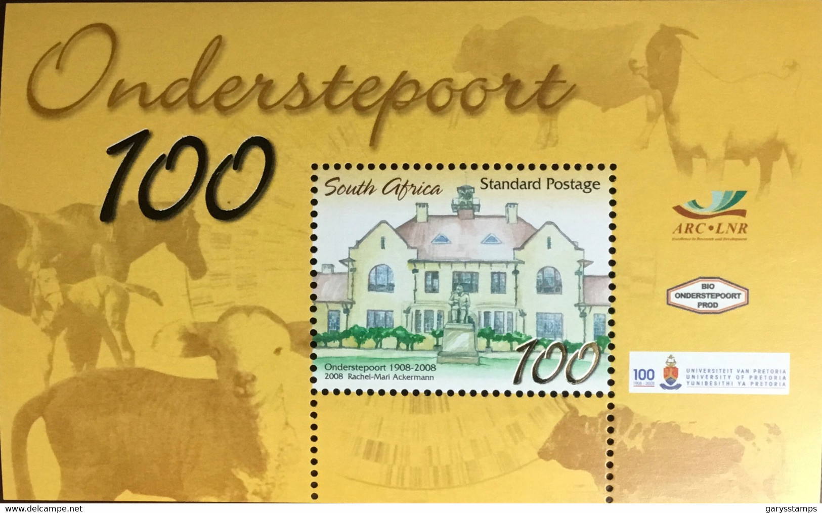 South Africa 2008 Ondersrepoort Centenary Minisheet MNH - Ongebruikt