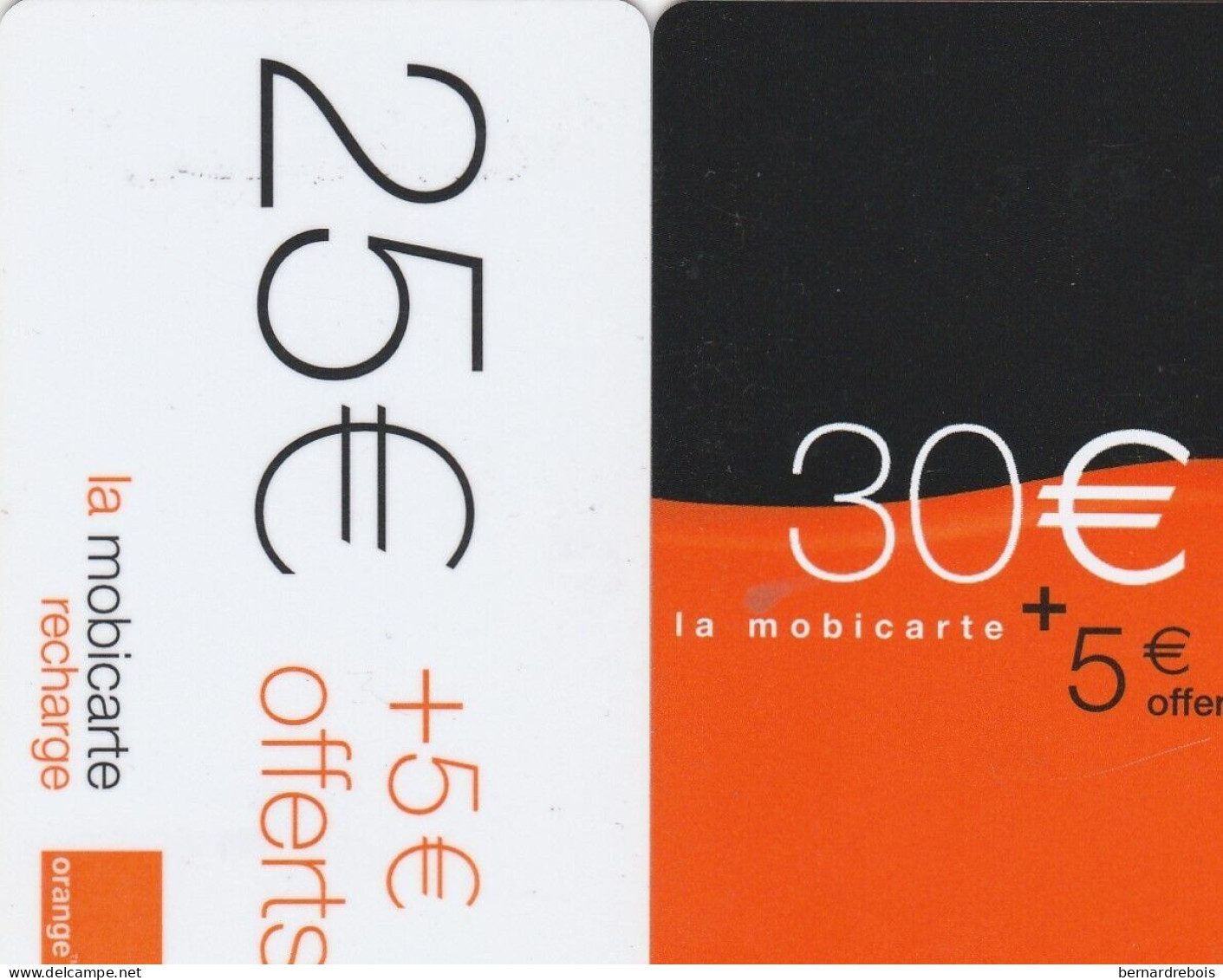 B04 - 2 MOBICARTES Pour 1 Euro - Cellphone Cards (refills)