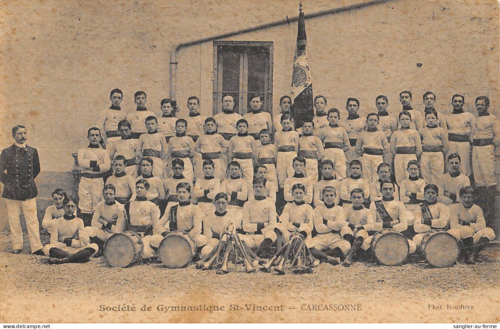 CPA 11 CARCASSONNE / SOCIET DE GYMNASTIQUE SAINT VINCENT - Carcassonne