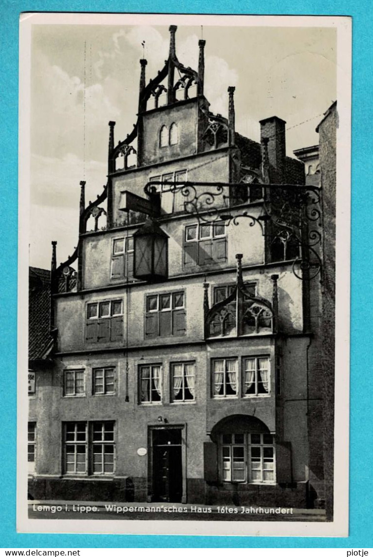 * Lemgo - Kreis Lippe (Nordrhein Westfalen - Deutschland) * (Hermann Lorch, Nr 528) Wippermann'sches Haus, Façade - Lemgo