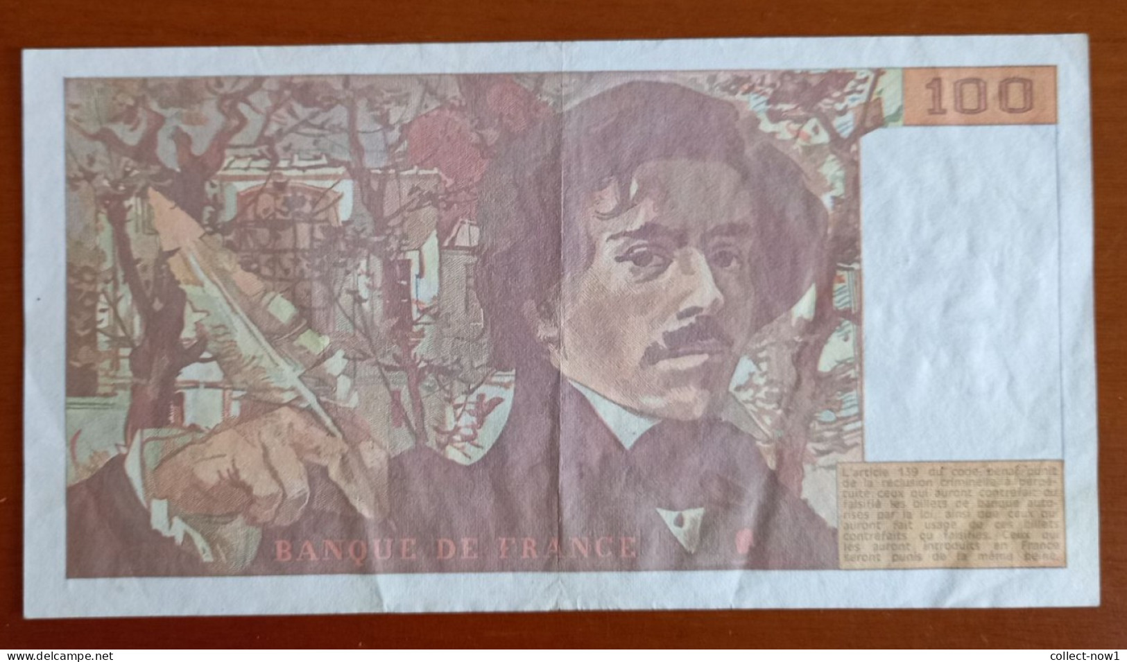 #1  FRANCE . 100 FRANCS . EUGÈNE DELACROIX 1993 - 100 F 1978-1995 ''Delacroix''