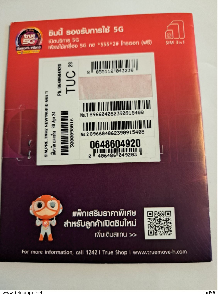 THAILAND  GSM SIM CARD / THE ONE SIM/ 5G/MINT IN ORIGINAL PACKING/ MINT /NEW          **16393** - Tailandia