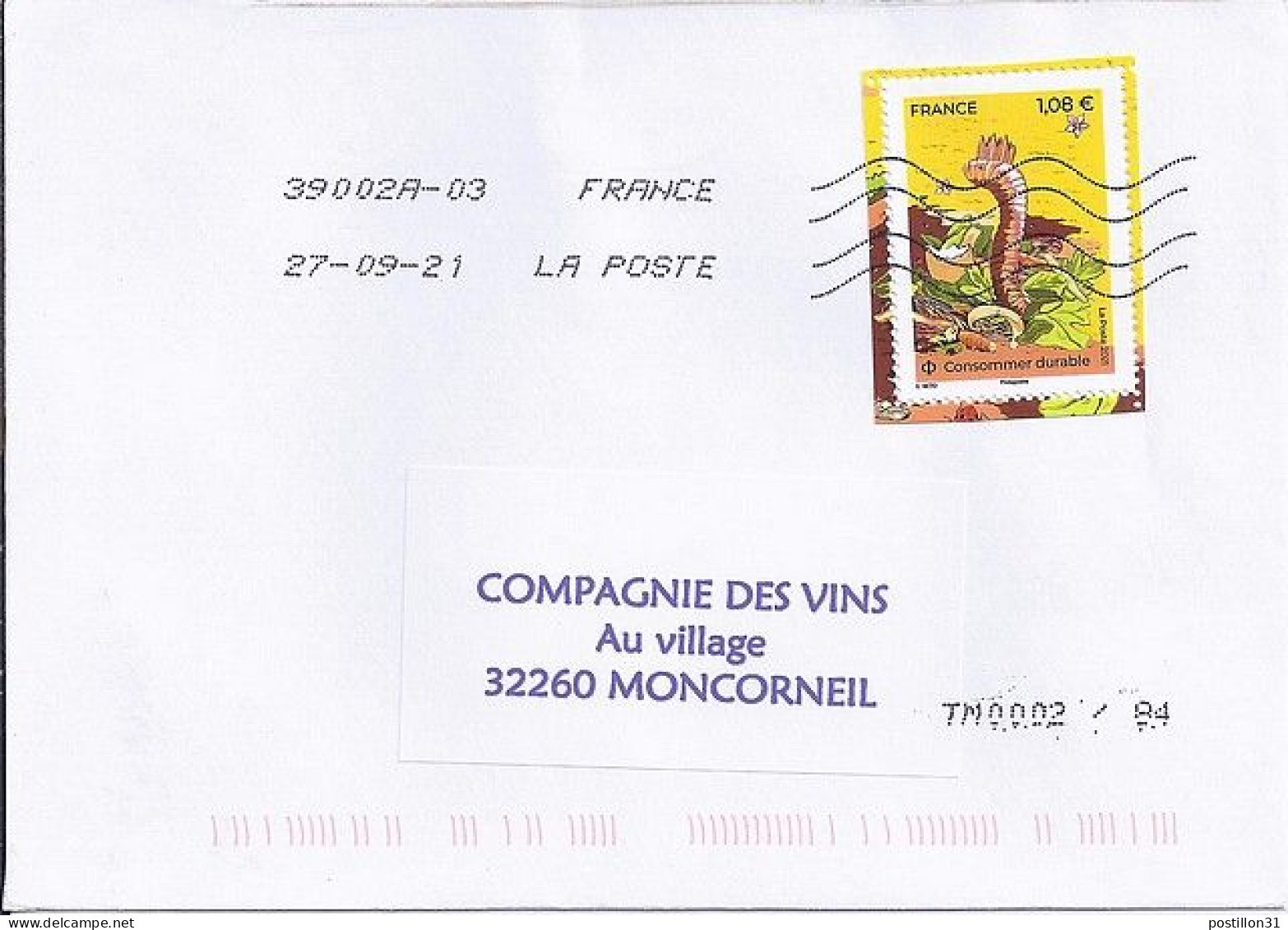 TP N° 5516 SUR LETTRE DU 27.9.21 - Covers & Documents