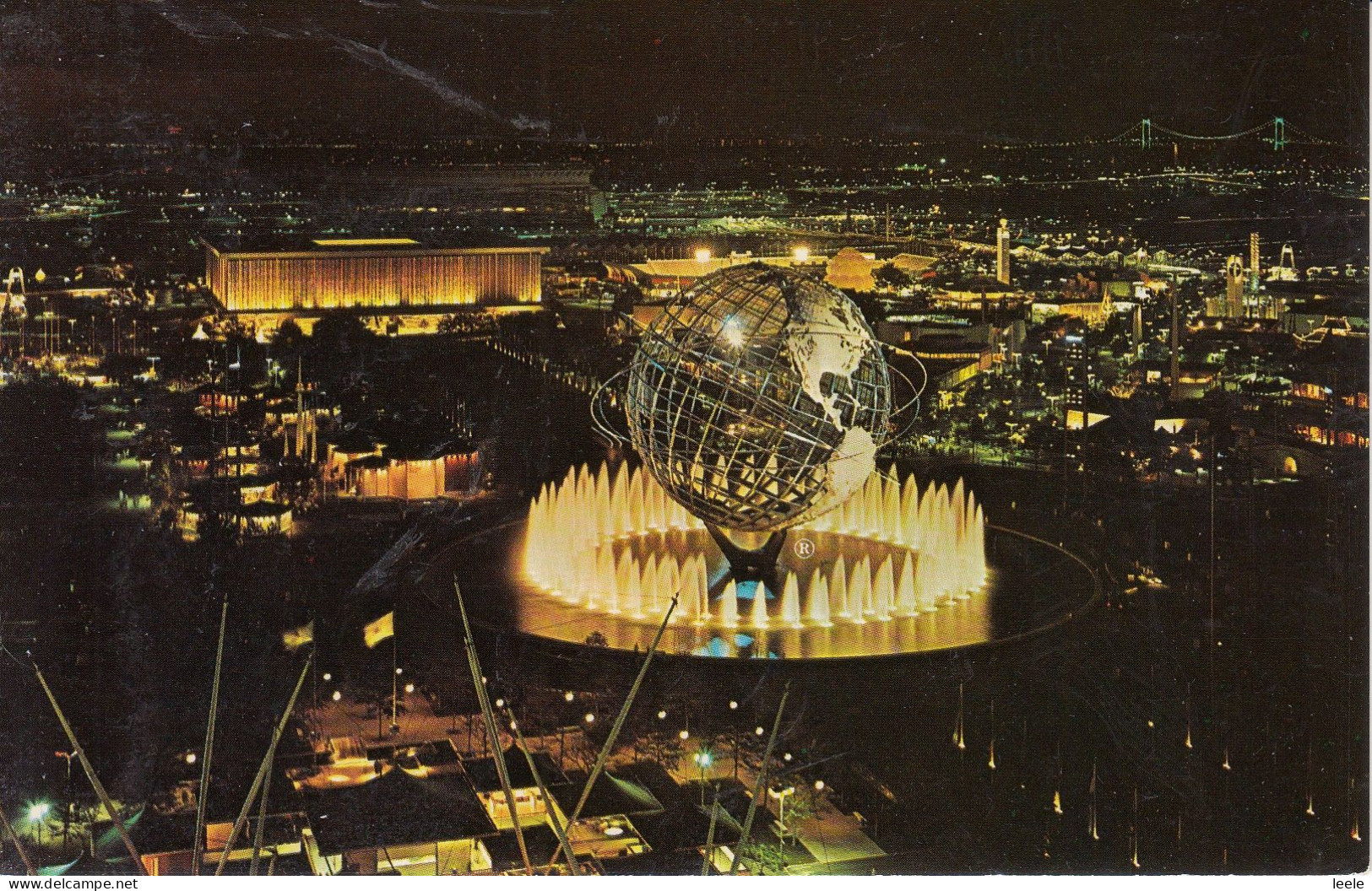 CG29. Vintage US Postcard. New York World's Fair. Unisphere. Peace ...... - Expositions