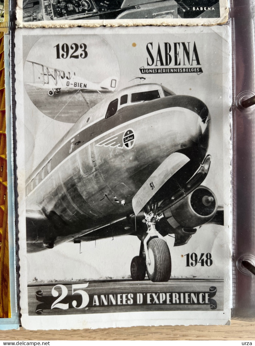 SABENA@rare pochette propagande aéronautique@+ collection de cartes.