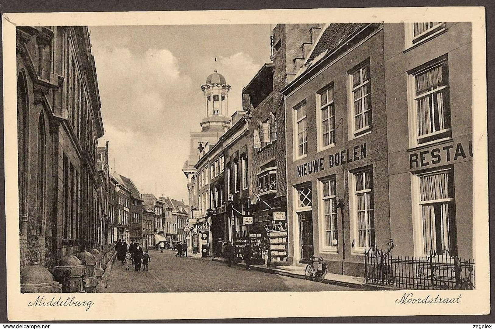 Middelburg - Noordstraat - Straatbeeld Rond 1932 - Oude Auto - Middelburg