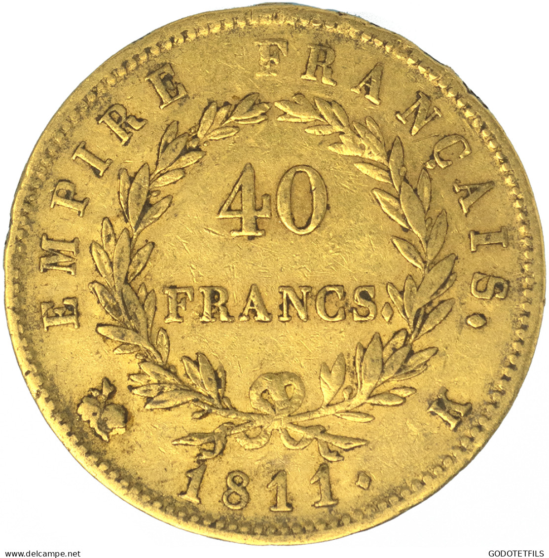 Premier-Empire-40 Francs Napoléon Ier  Tête Laurée 1811 Bordeaux - 40 Francs (oro)